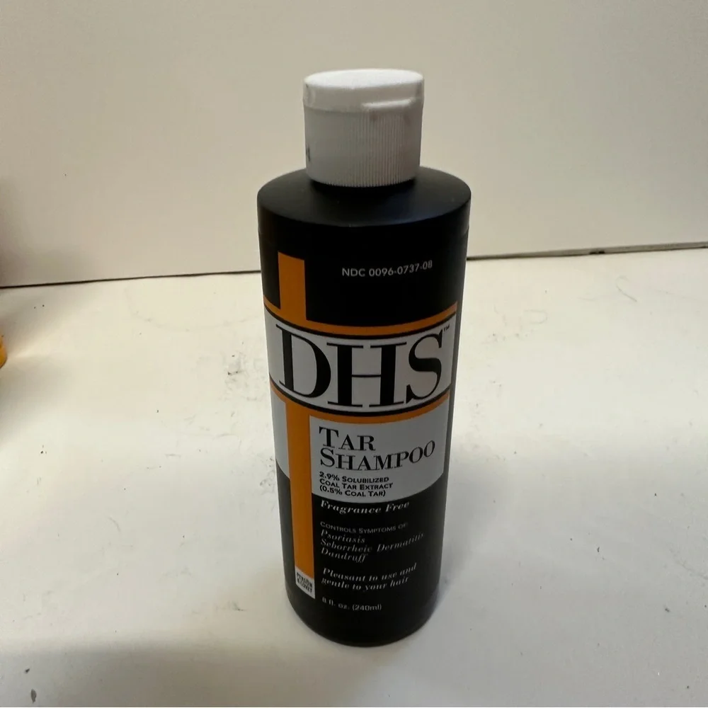 DHS Tar Shampoo Fragrance Free 8 OZ HTF